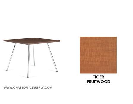 3366 - END TABLE 24D x 24W x 17H COLOR  - TIGER FRUITWOOD