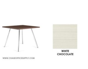 3368 - END TABLE 36D x 36W x 15H COLOR  - WHITE CHOCOLATE
