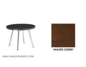 3870 - ROUND TABLE 24D x 24W x 17H COLOR  - SHAKER CHERRY