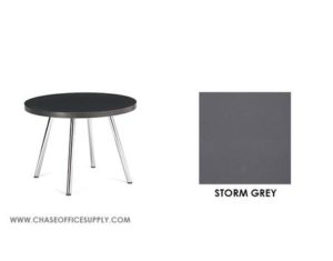 3870 - ROUND TABLE 24D x 24W x 17H COLOR  - STORM GREY