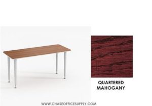 BUNGEE B2042REF -  MULTI PURPOSE TABLE  W42 x D20 x H29 IN.  COLOR -   QUARTERED MAHOGANY *MKPD
