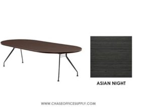 ALBA - 5 FT RACETRACK TABLE   30"X 60"  COLOR -  ASIAN  NIGHT