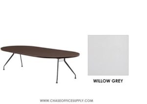 ALBA - 5 FT RACETRACK TABLE   30"X 60"  COLOR -  WILLOW GREY