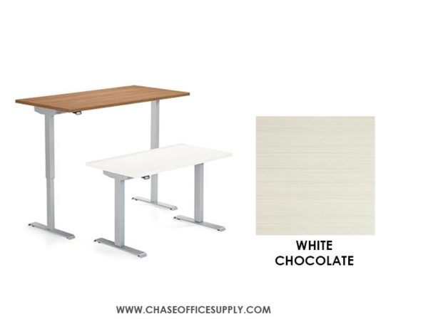 PHAT2448 - HEIGHT ADJUSTABLE TABLE COLOR  - WHITE CHOCOLATE