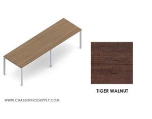 PN1203629 - FREESTANDING  TABLE  36D x 120W x 29H COLOR -   TIGER WALNUT
