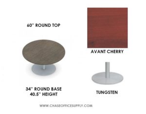 SWAP (GRBTP60/GRB34) - ROUND TABLE 60D x 29H COLOR - AVANT CHERRY