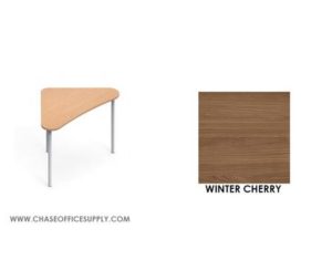 ZOOK -  ZK412529L  LARGE POD TABLE  41''D X 25''W X 29''H COLOR   WINTER CHERRY